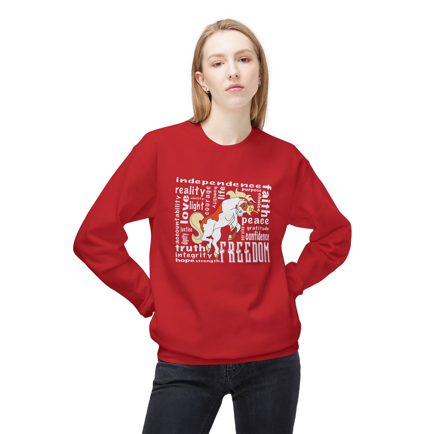 Magical Unicorn Sweatshirt, Cozy Unisex Crewneck, Perfect Gift for Kids, Fantasy Lovers, Birthday & Holiday Apparel
