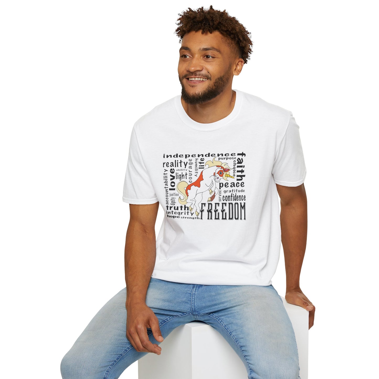 Inspirational Freedom T-Shirt for All, Perfect Gift for Celebrations, Casual Wear, Motivational Gift, Unisex Tee