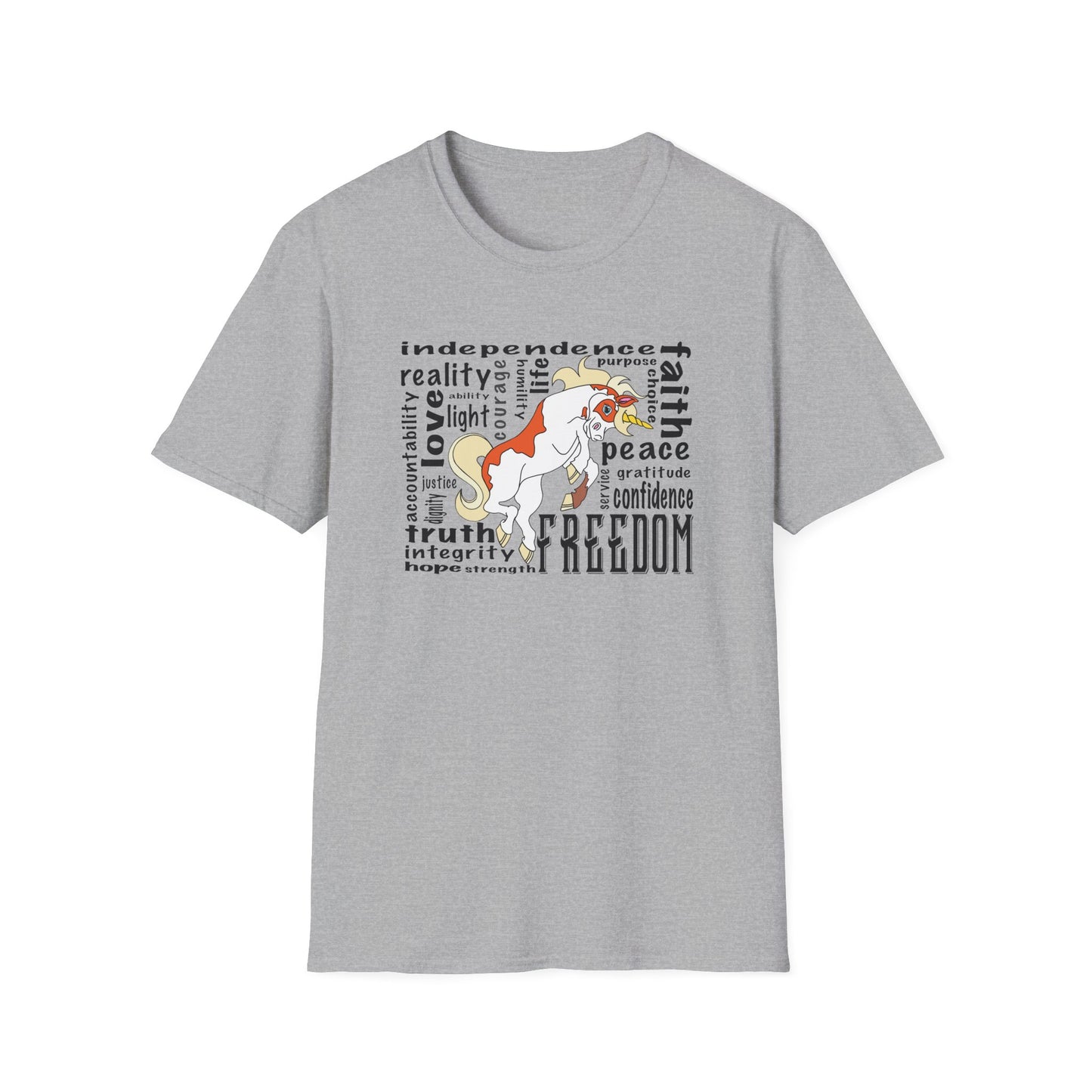 Inspirational Freedom T-Shirt for All, Perfect Gift for Celebrations, Casual Wear, Motivational Gift, Unisex Tee