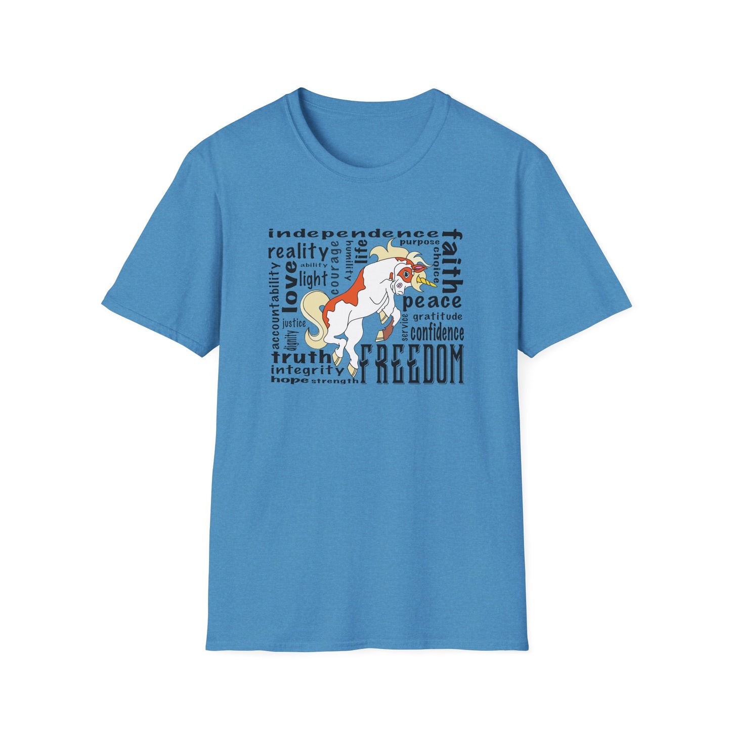 Inspirational Freedom T-Shirt for All, Perfect Gift for Celebrations, Casual Wear, Motivational Gift, Unisex Tee