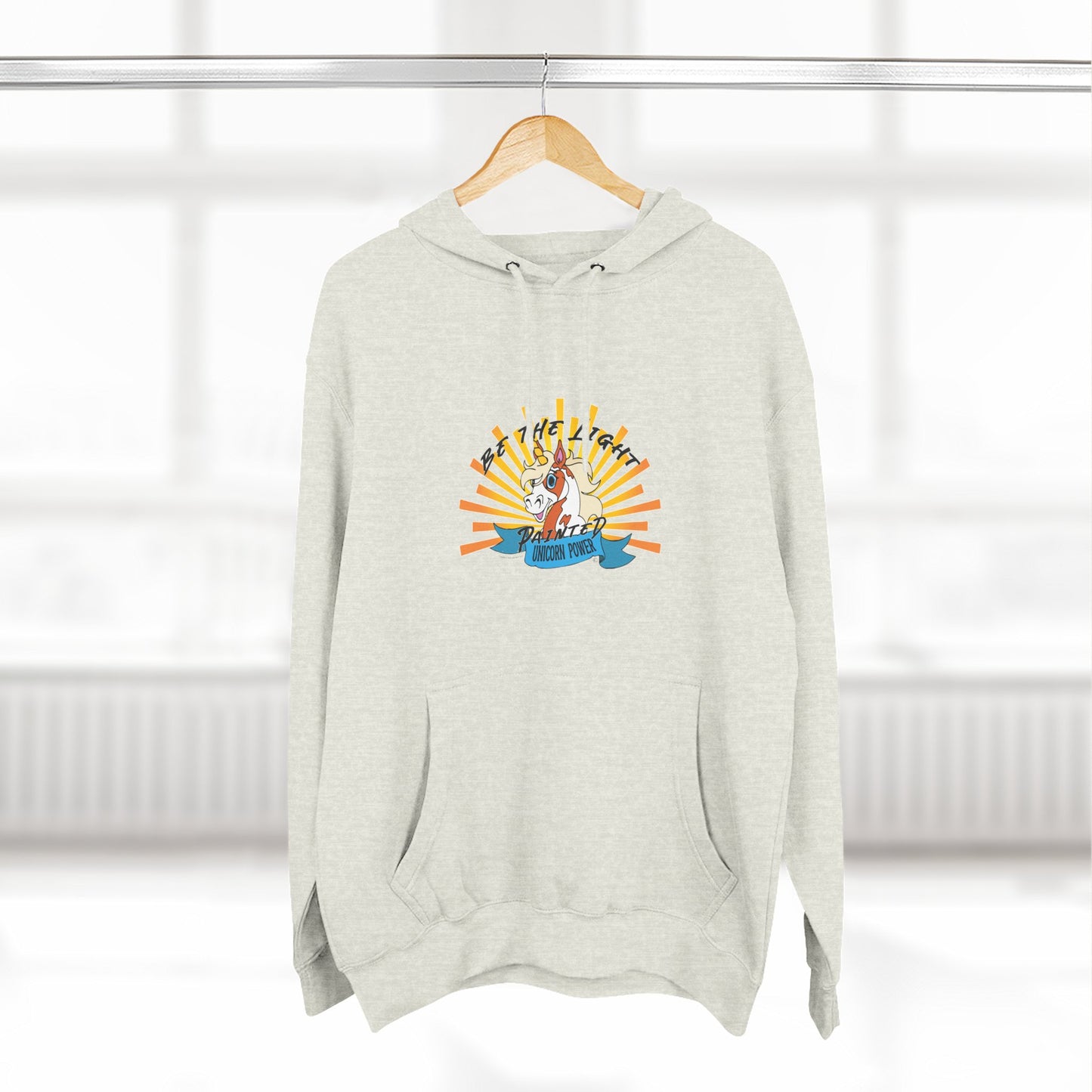 Three-Panel Fleece Hoodie