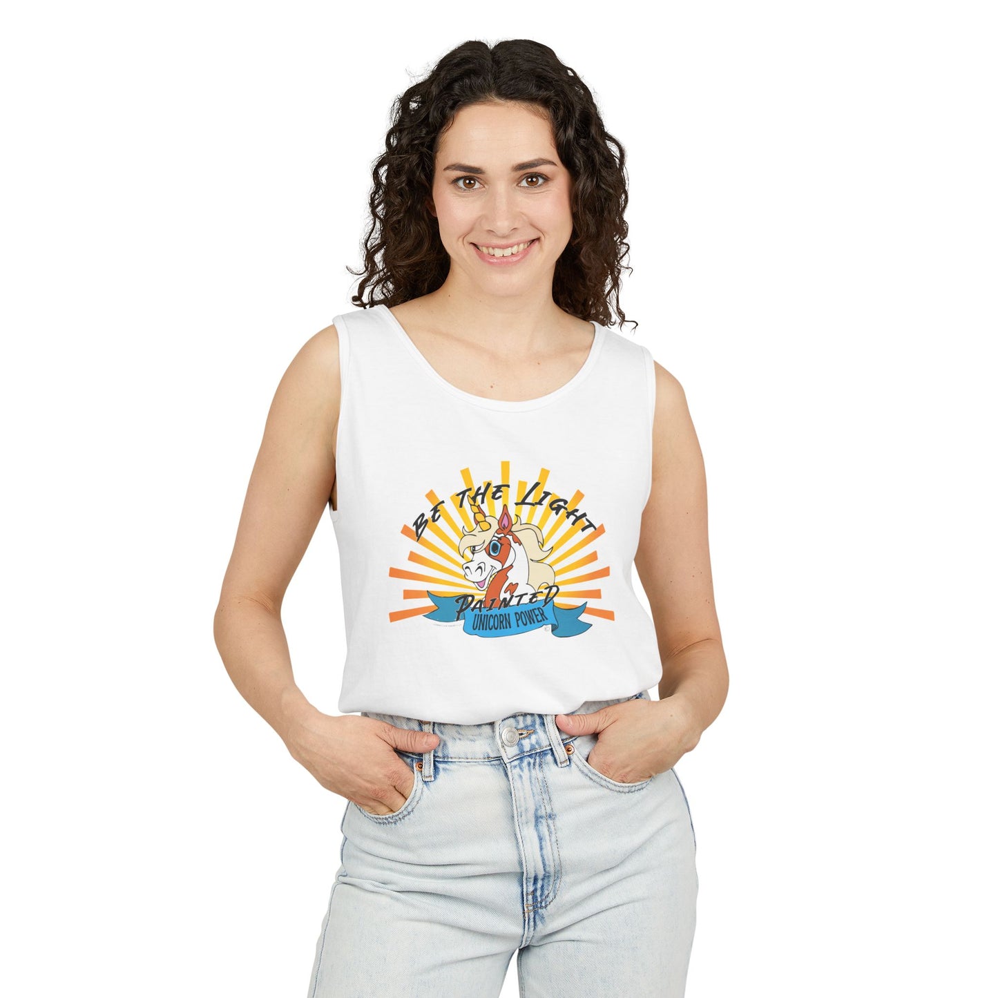 Sunshine Vibes Tank Top - Unisex Summer Tee for Beach Days, Festivals, Casual Outings, Gifts for Friends, Graphic Print Apparel