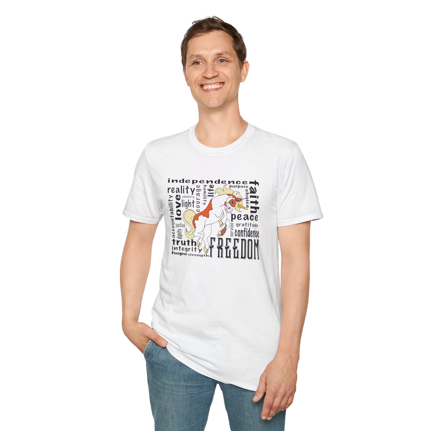 Inspirational Freedom T-Shirt for All, Perfect Gift for Celebrations, Casual Wear, Motivational Gift, Unisex Tee