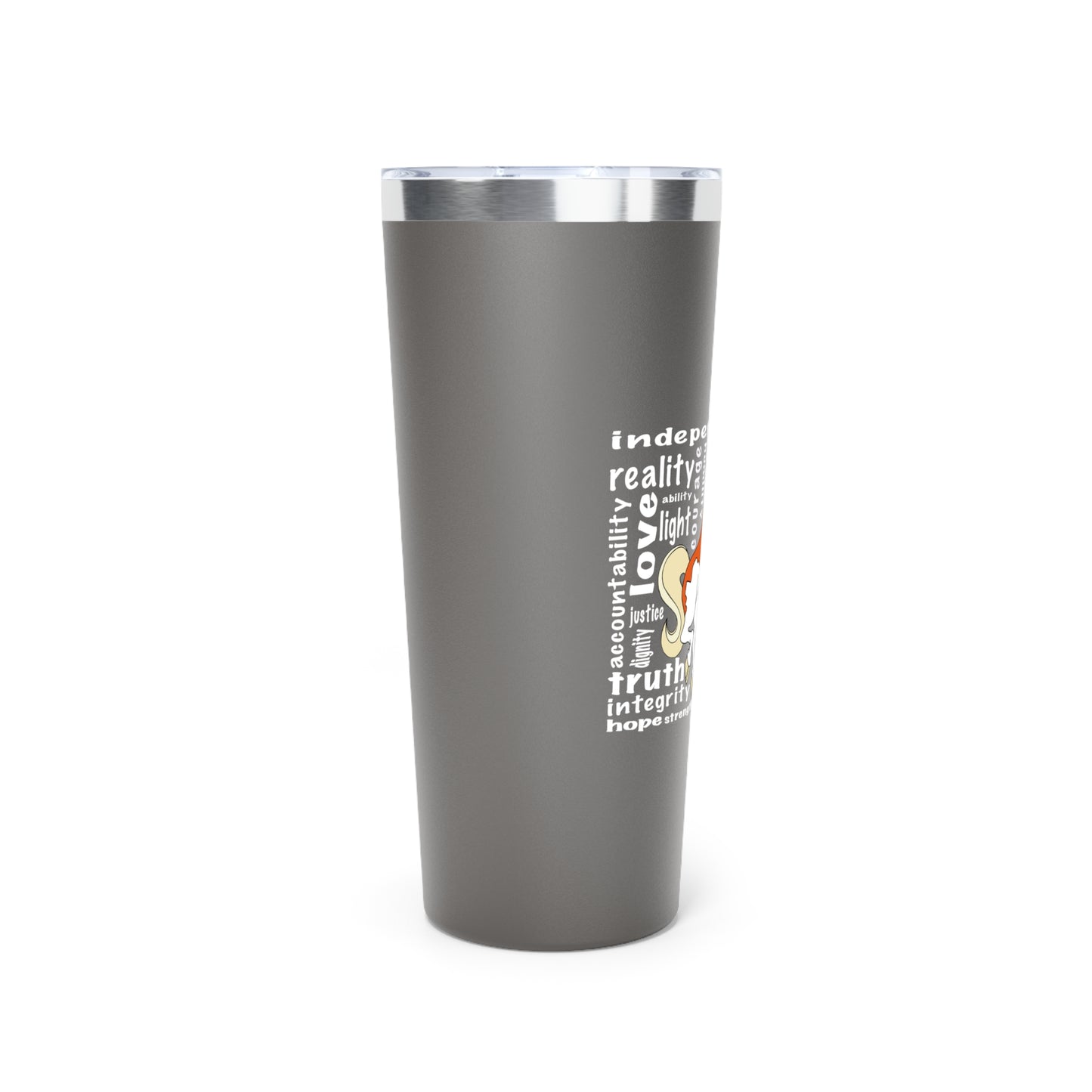 Unicorn Freedom Tumbler - 22oz Copper Insulated Mug, Gift for Unicorn Lovers, Travel Cup, Perfect for Independence Day, Fun Summer Accessory