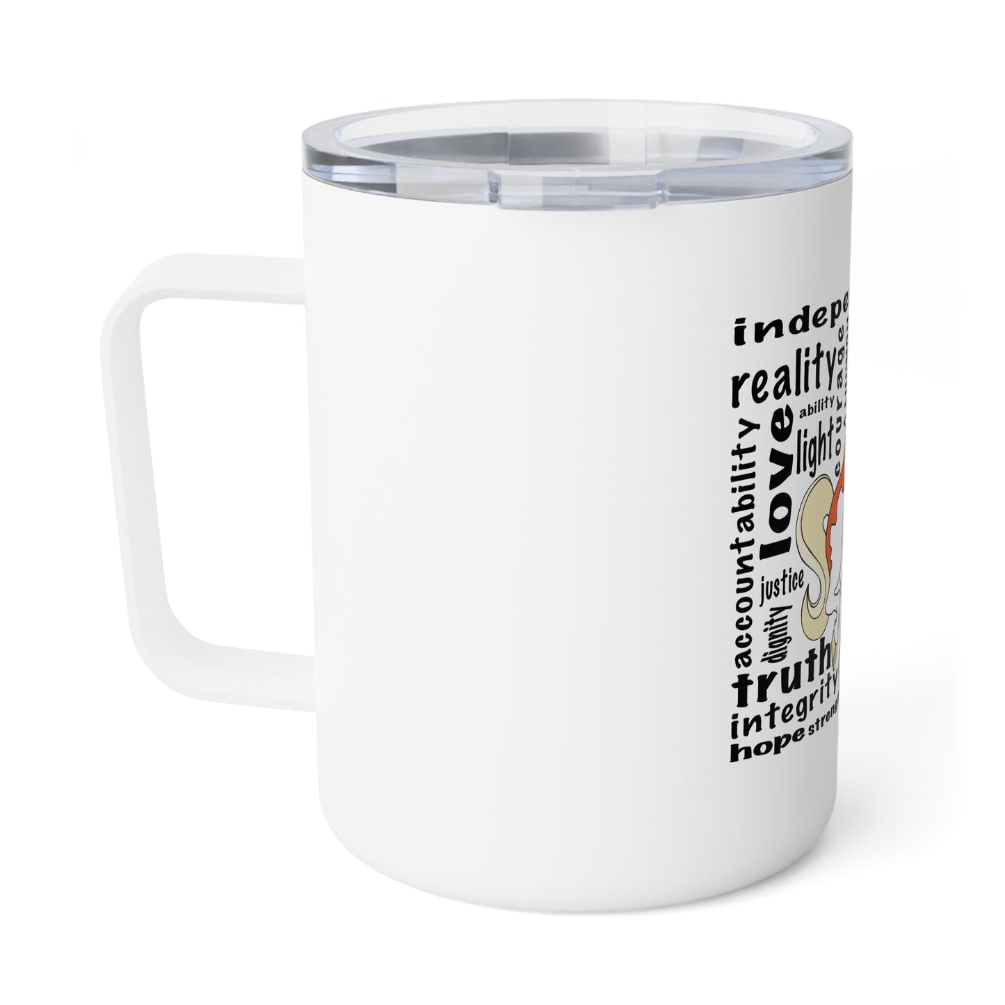 Magical Freedom Unicorn Insulated Coffee Mug, Motivational Gift, Adventure Coffee Cup, 10oz Travel Mug, Inspirational Drinkware