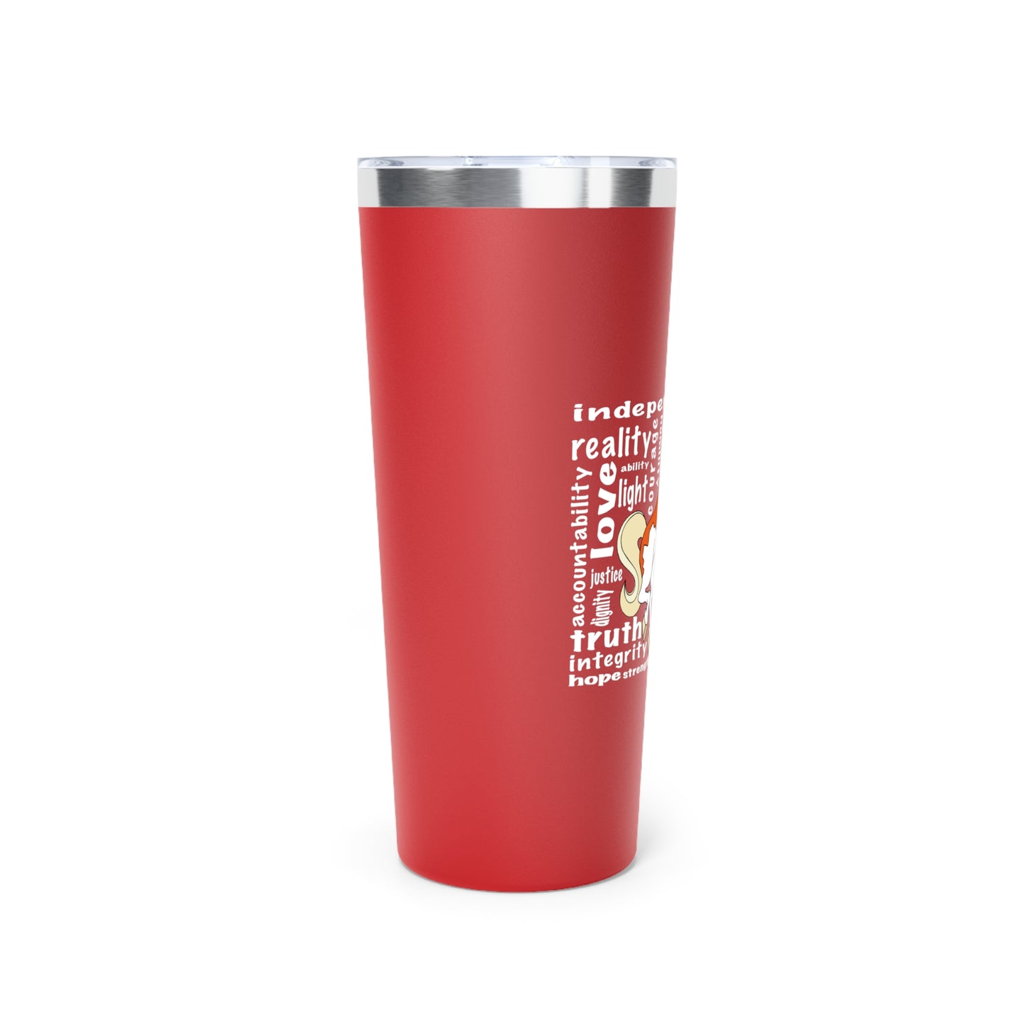 Unicorn Freedom Tumbler - 22oz Copper Insulated Mug, Gift for Unicorn Lovers, Travel Cup, Perfect for Independence Day, Fun Summer Accessory