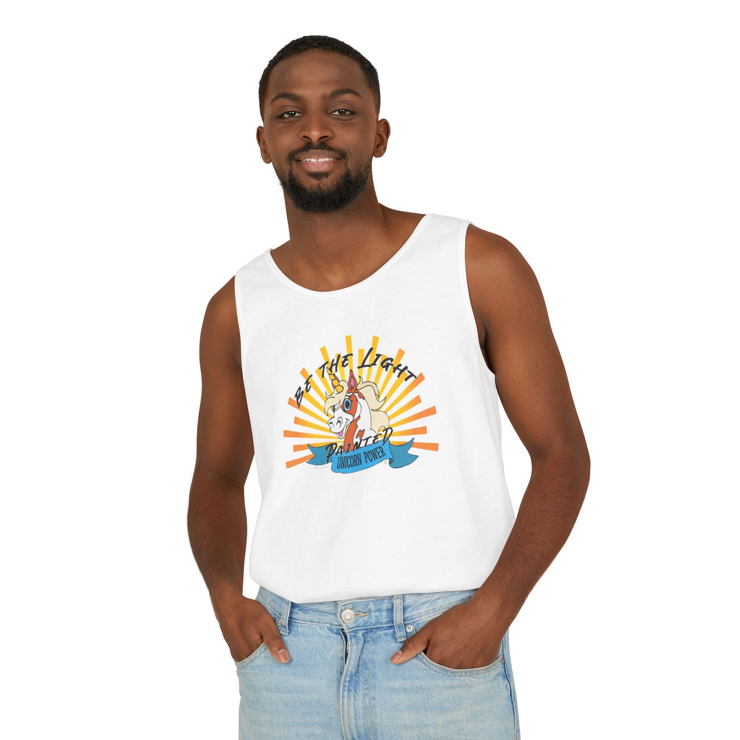 Sunshine Vibes Tank Top - Unisex Summer Tee for Beach Days, Festivals, Casual Outings, Gifts for Friends, Graphic Print Apparel