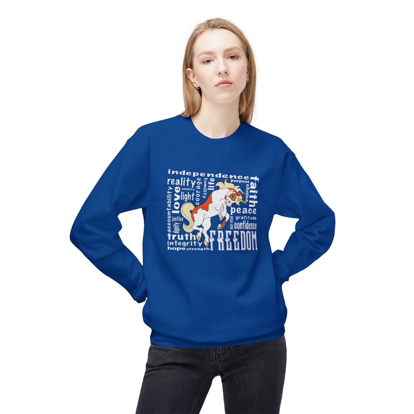 Magical Unicorn Sweatshirt, Cozy Unisex Crewneck, Perfect Gift for Kids, Fantasy Lovers, Birthday & Holiday Apparel