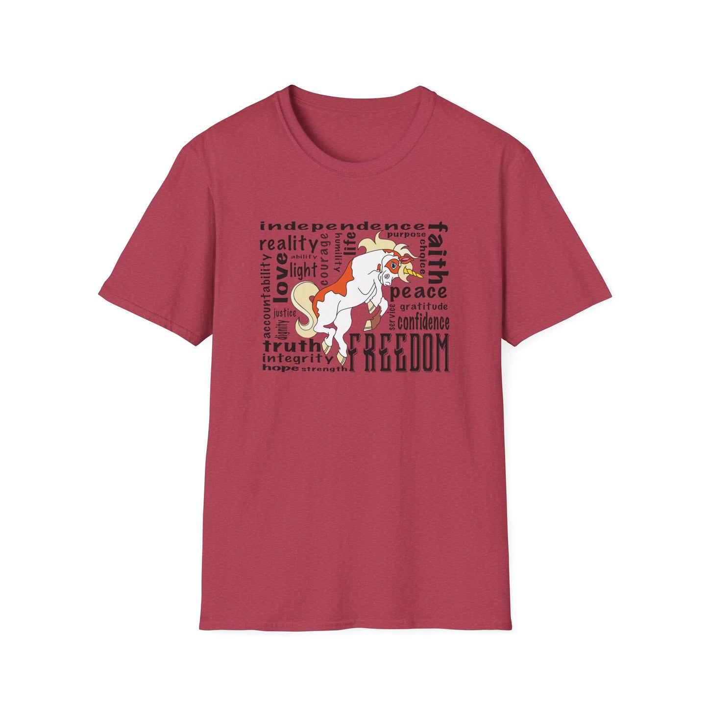 Inspirational Freedom T-Shirt for All, Perfect Gift for Celebrations, Casual Wear, Motivational Gift, Unisex Tee