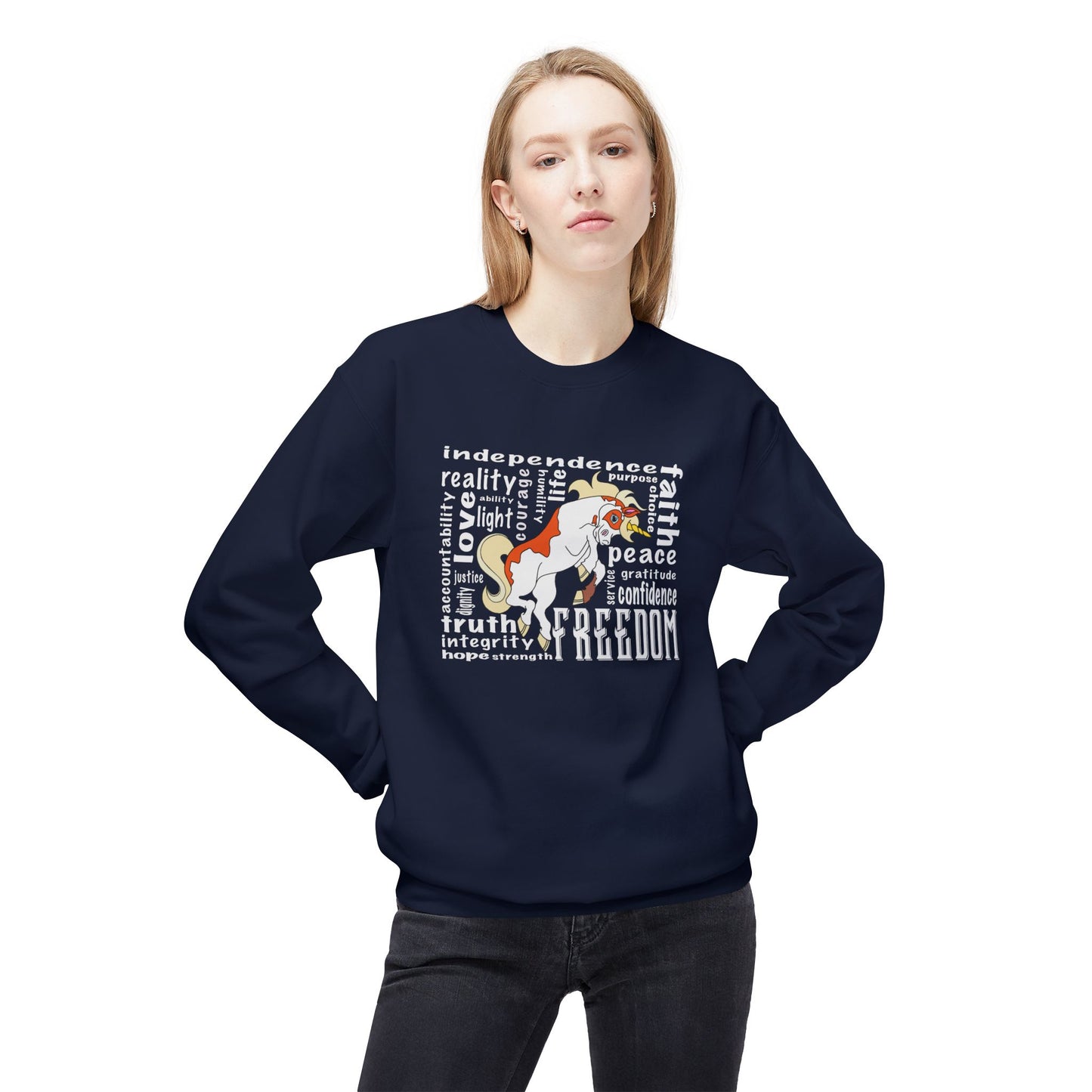 Magical Unicorn Sweatshirt, Cozy Unisex Crewneck, Perfect Gift for Kids, Fantasy Lovers, Birthday & Holiday Apparel