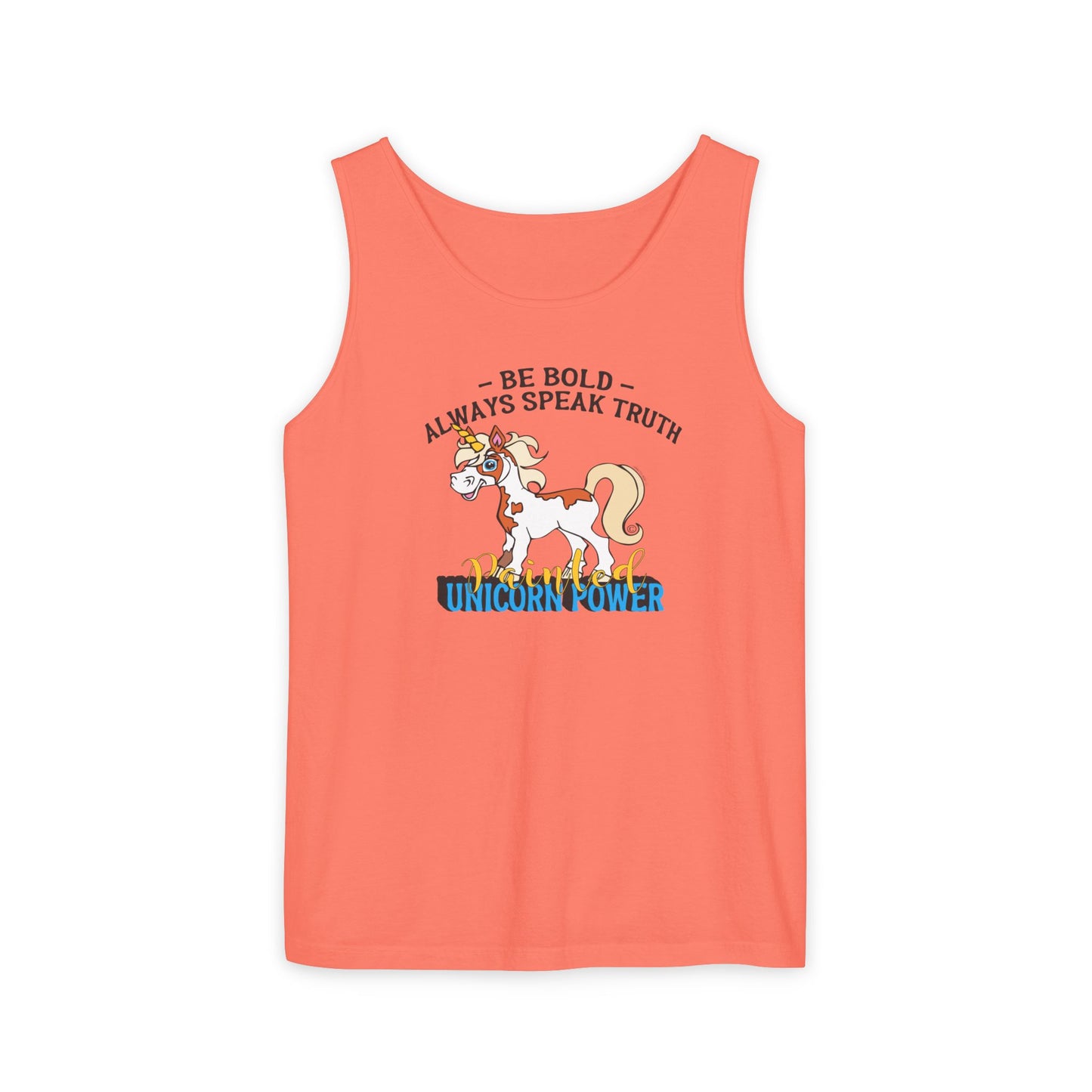 Whimsical Unicorn Power Tank Top, Fun Summer Tee, Bold Statement Top, Gift for Unicorn Lovers, Inspirational Crew