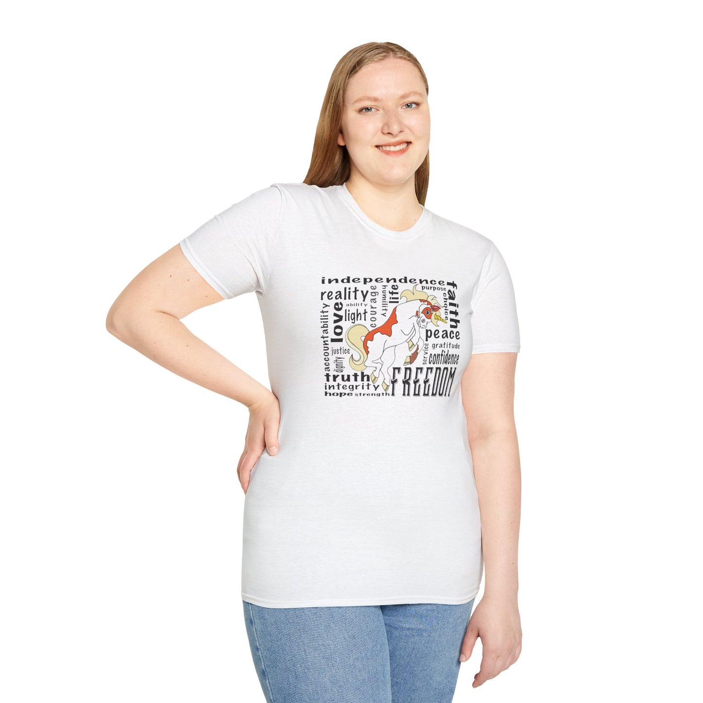 Inspirational Freedom T-Shirt for All, Perfect Gift for Celebrations, Casual Wear, Motivational Gift, Unisex Tee
