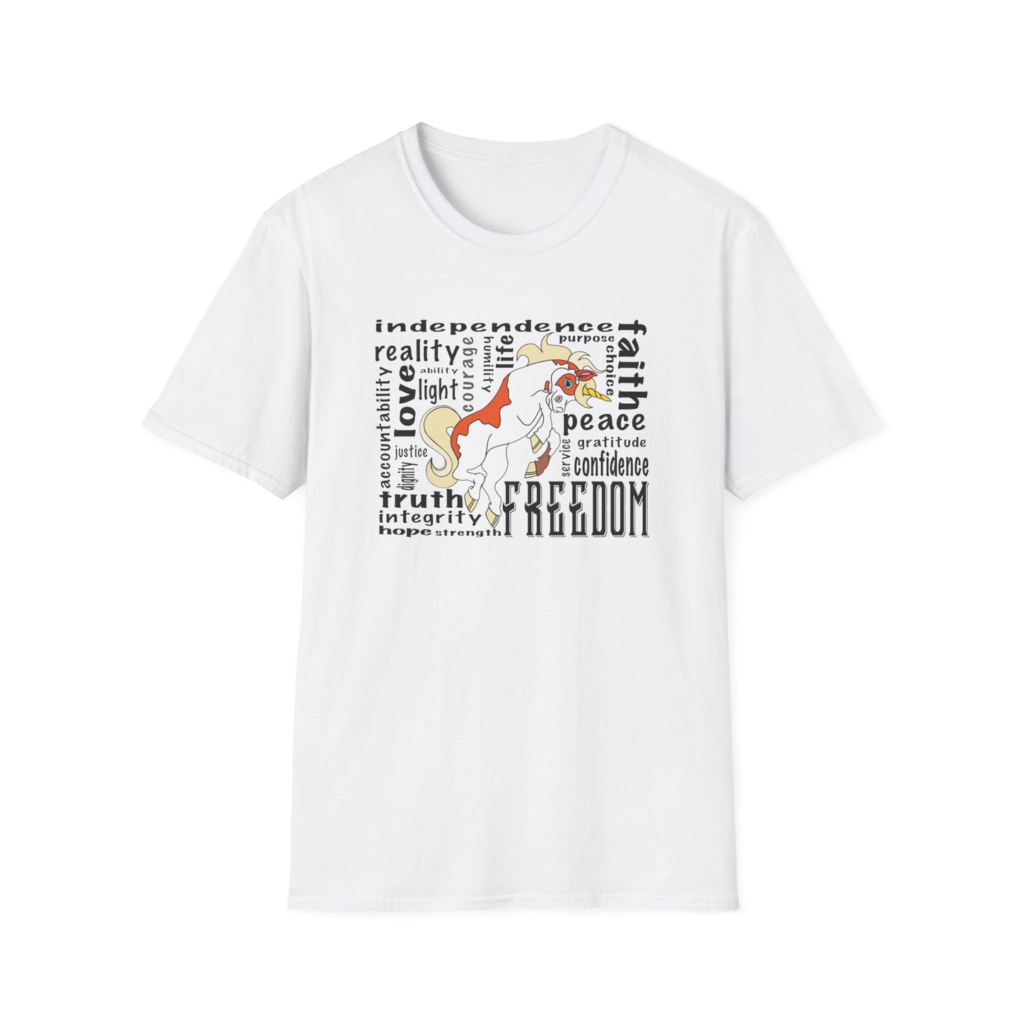 Inspirational Freedom T-Shirt for All, Perfect Gift for Celebrations, Casual Wear, Motivational Gift, Unisex Tee