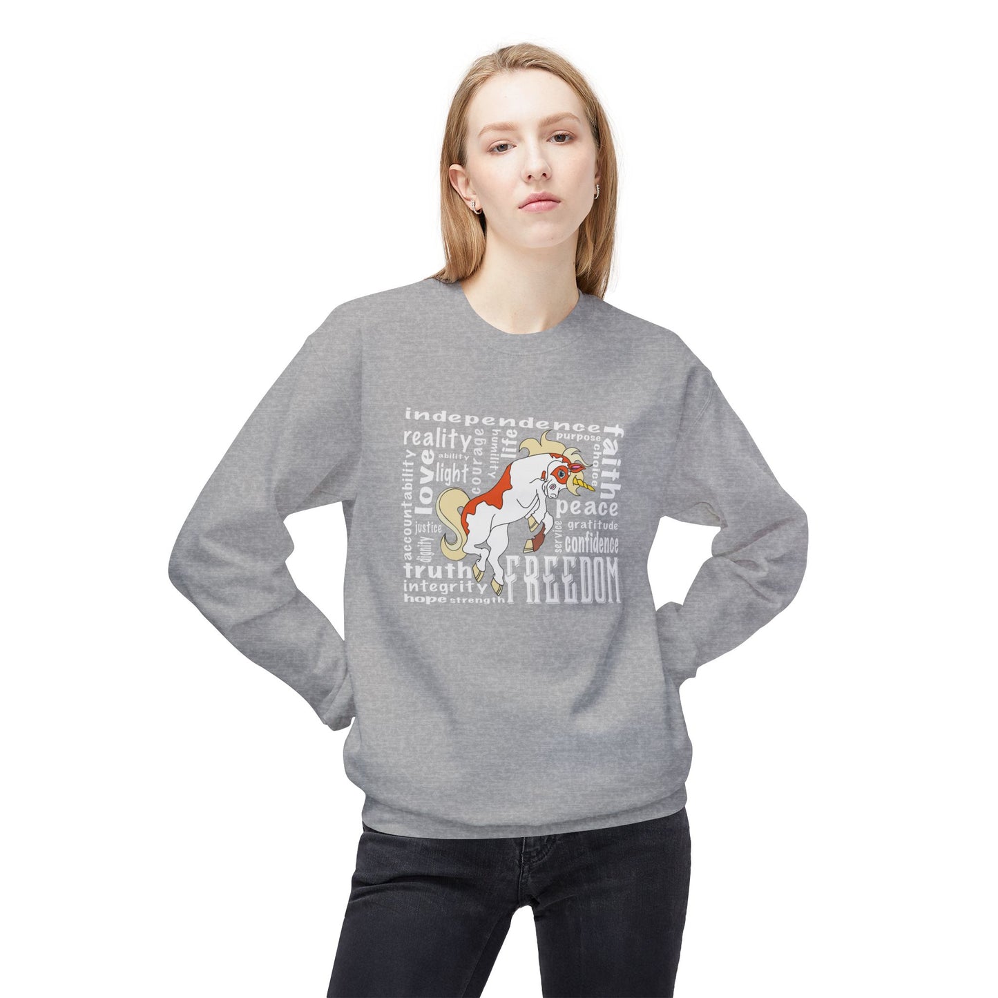 Magical Unicorn Sweatshirt, Cozy Unisex Crewneck, Perfect Gift for Kids, Fantasy Lovers, Birthday & Holiday Apparel