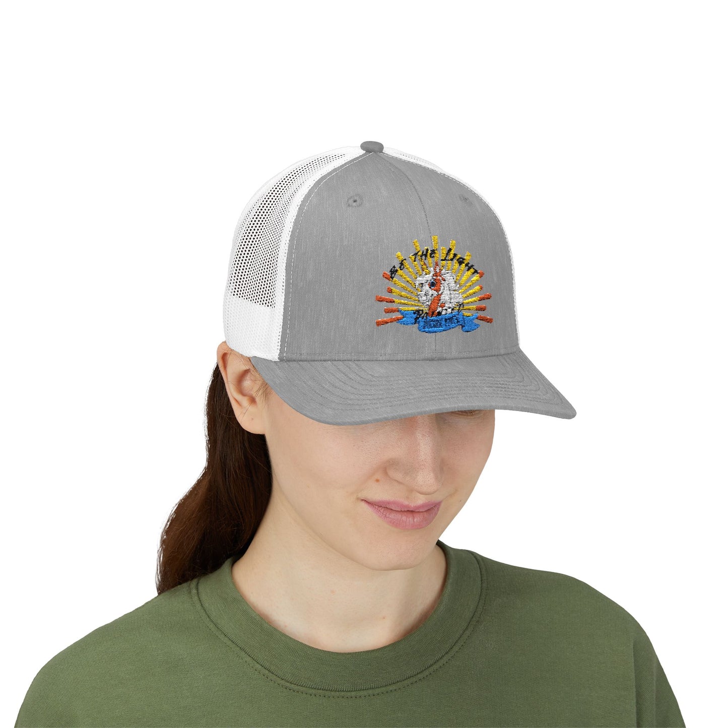 Sunrise Graphic Snapback Trucker Cap | Retro Vibe Hat for Outdoor Lovers, Men's Women’s Summer Accessories, Perfect for Camping, [...]