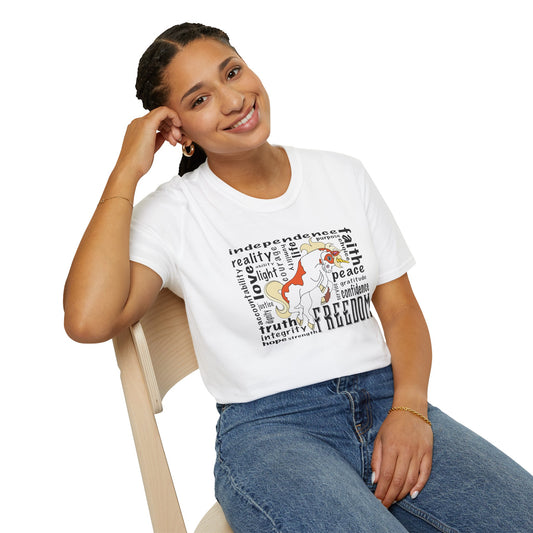 Inspirational Freedom T-Shirt for All, Perfect Gift for Celebrations, Casual Wear, Motivational Gift, Unisex Tee